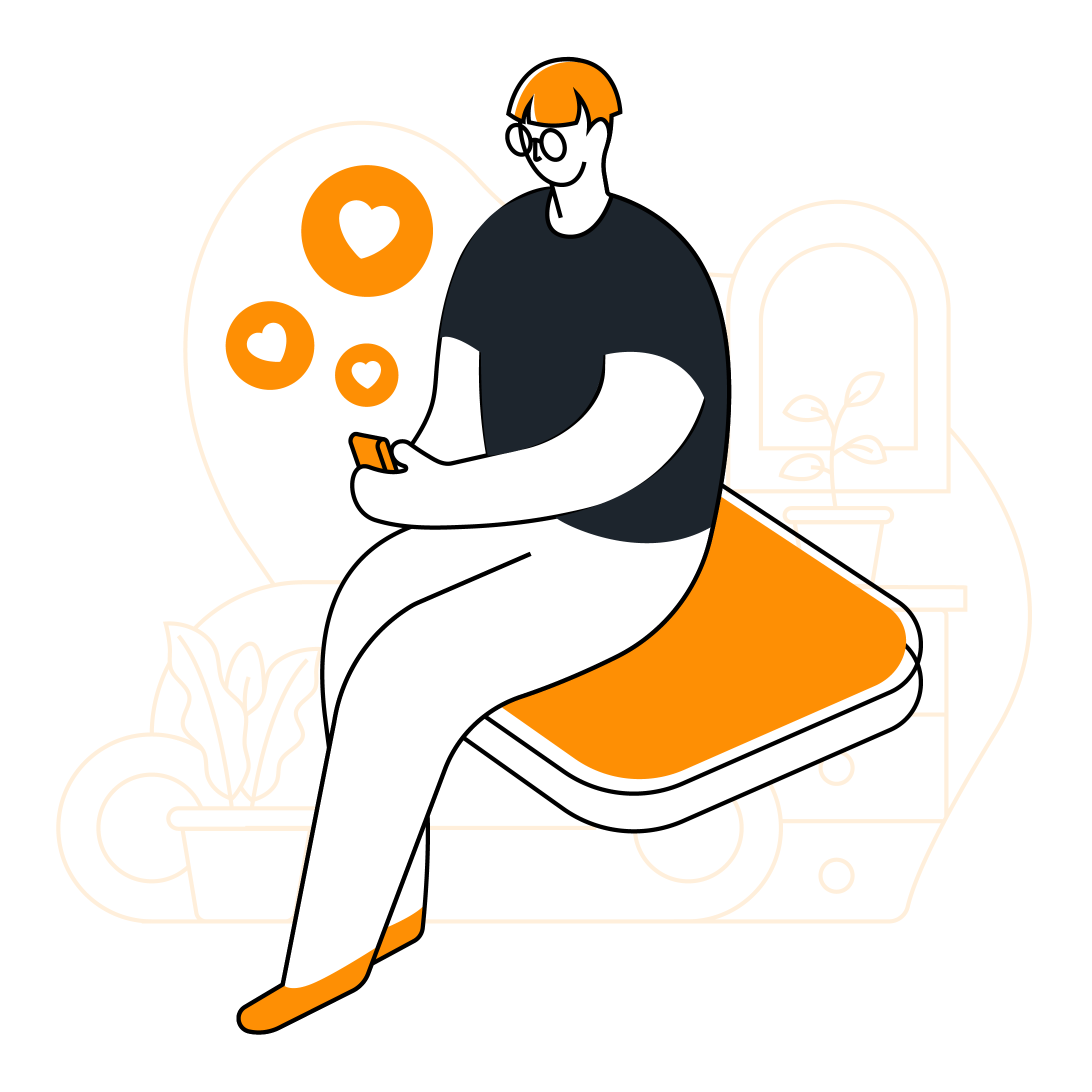 Donor managing donations online.